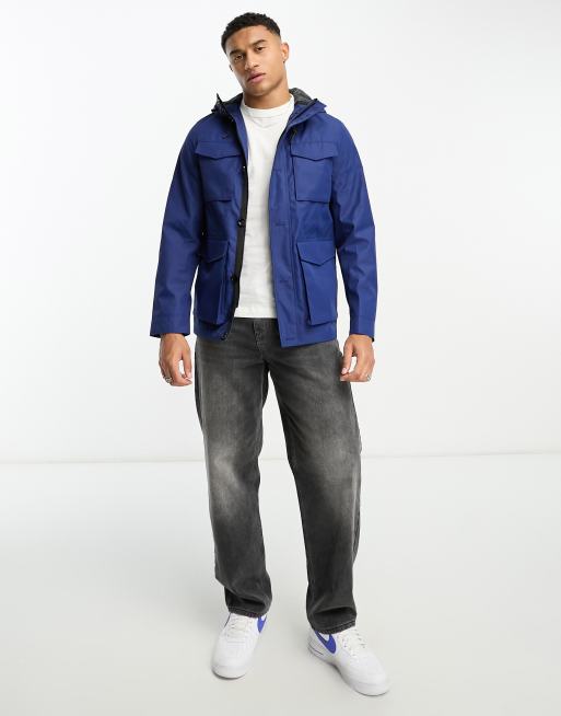 Ted Baker hooded field jacket in blue