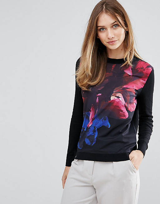 Ted Baker Impressionist Bloom Sweater | ASOS