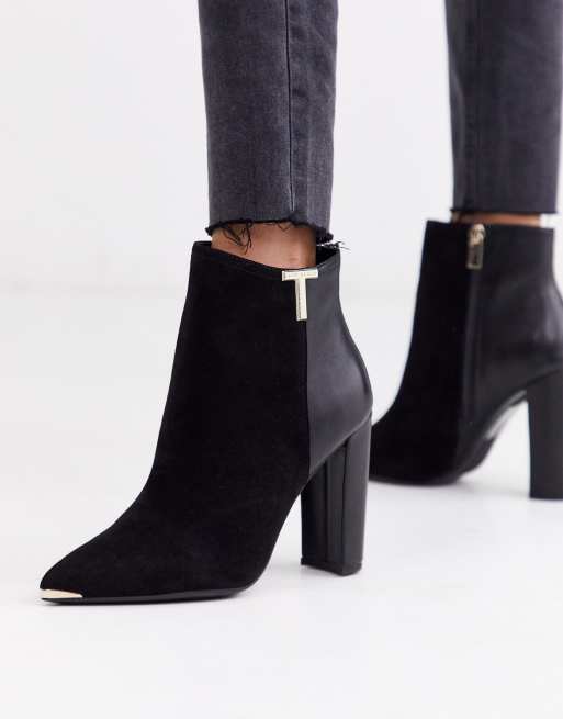 Ted baker black booties sale