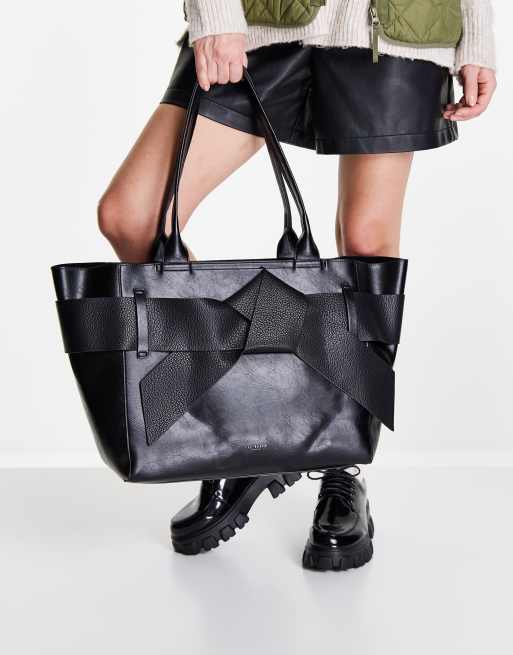 Ted Baker - Jimma - Sort tote med stor sløjfe i PU