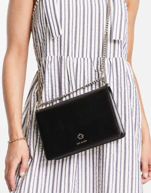 Ted Baker Jorjey Flower Eyelet Crossbody Bag - Black • Price »