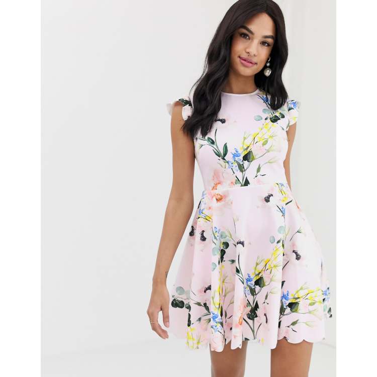 Ted baker black scallop on sale dress