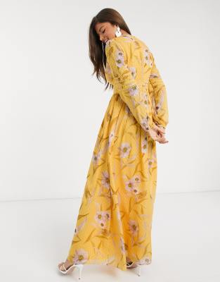 ted baker maxi floral dress