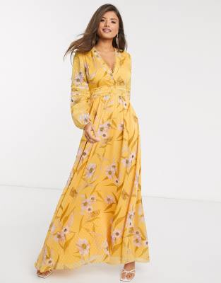 ted baker long floral dress