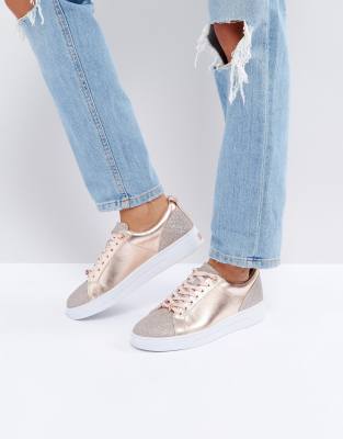 ted baker gold trainers