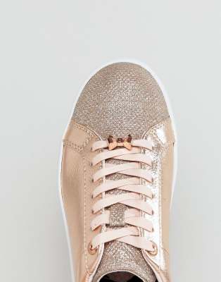 rose gold ted baker trainers