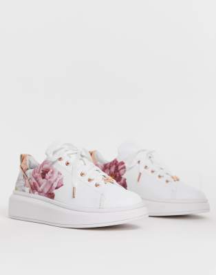 Ted baker leather floral sneakers | ASOS