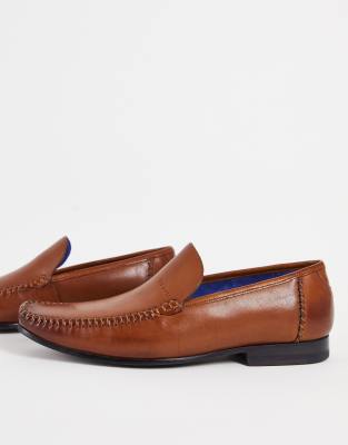 Ted Baker leather loafers in tan