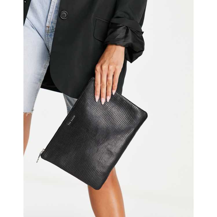 Ted baker store black clutch bag