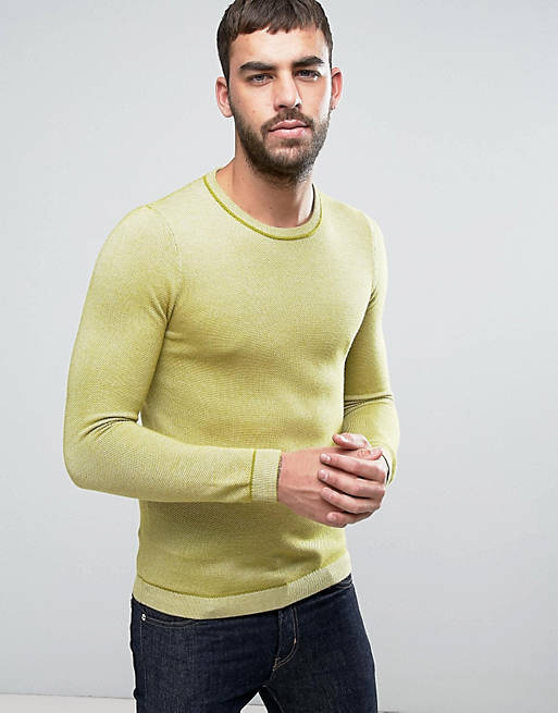 Ted Baker Long Sleeve Textured Crew Neck Knit | ASOS