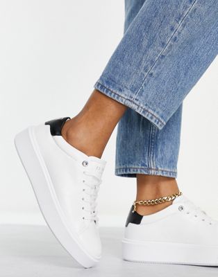 Ted Baker Lorena platform trainers in white