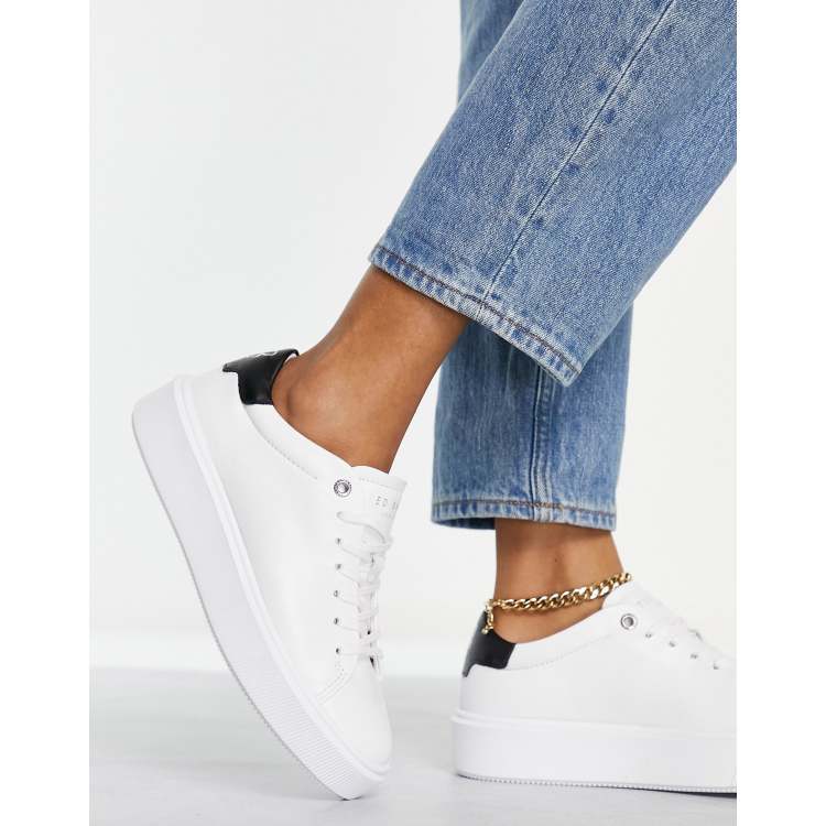 Ted Baker Ladies White Trainers | vlr.eng.br