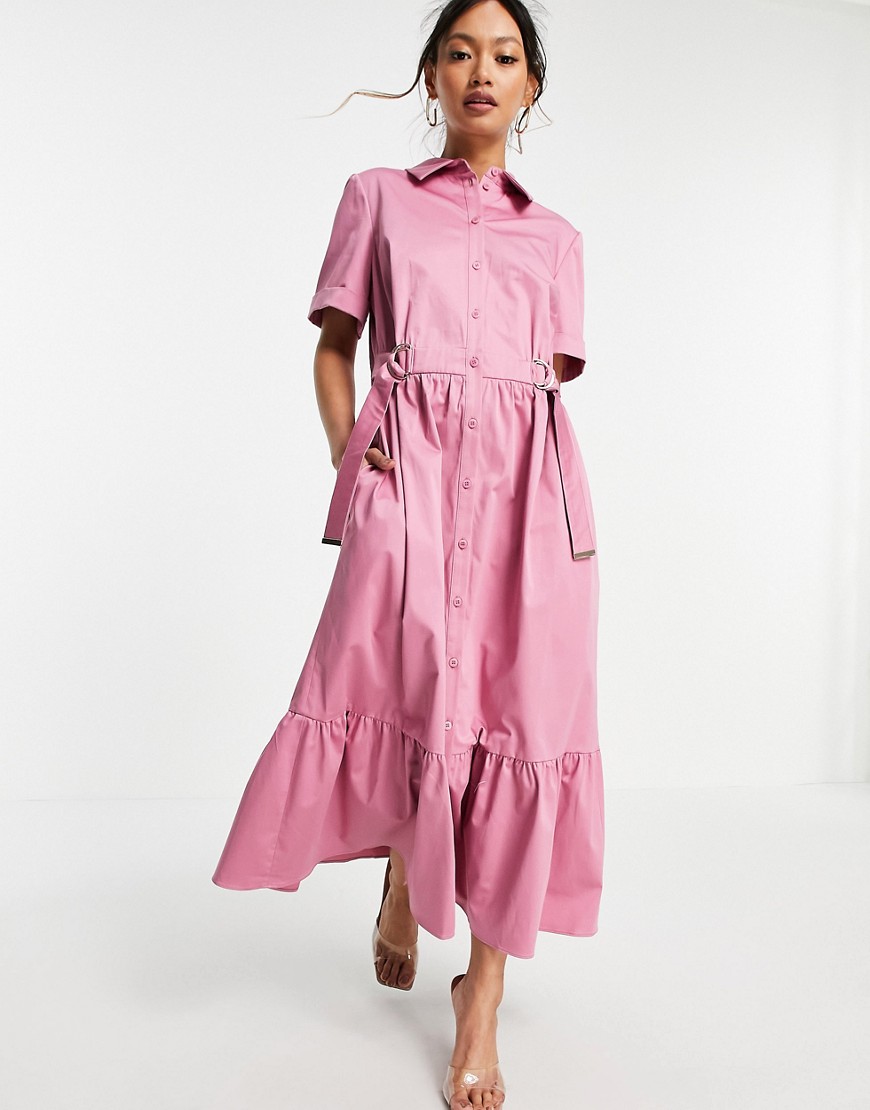 Ted Baker Women's Luuciiy Short Sleeve Cotton Shirt Dress - Mid 