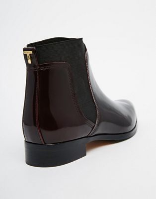 ted baker black patent boots