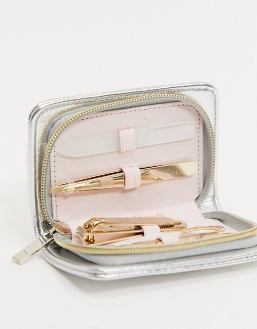 Ted Baker manicure kit in silver