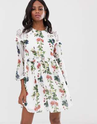 Ted baker 2024 white ruffle dress