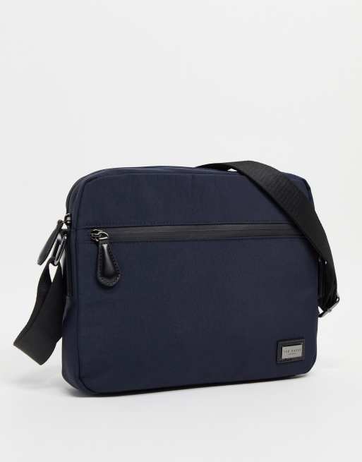 Ted Baker Mattey nylon messenger bag in navy | ASOS