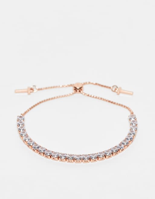 Ted Baker - Melrah - Verstelbare armband met kristallen steentjes in roségoud