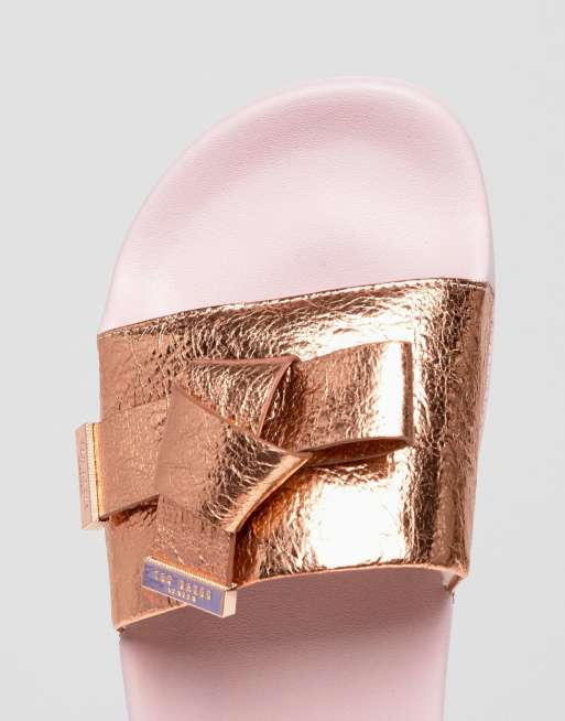 Ted baker deals gold sliders