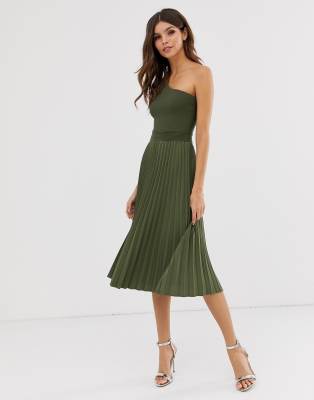 ted baker miriom pleated midi dress