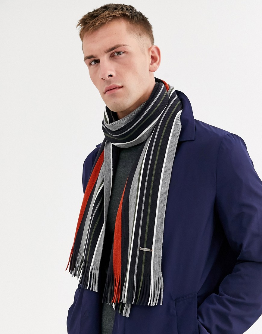 Ted Baker – Muster – Randig scarf-Flerfärgad