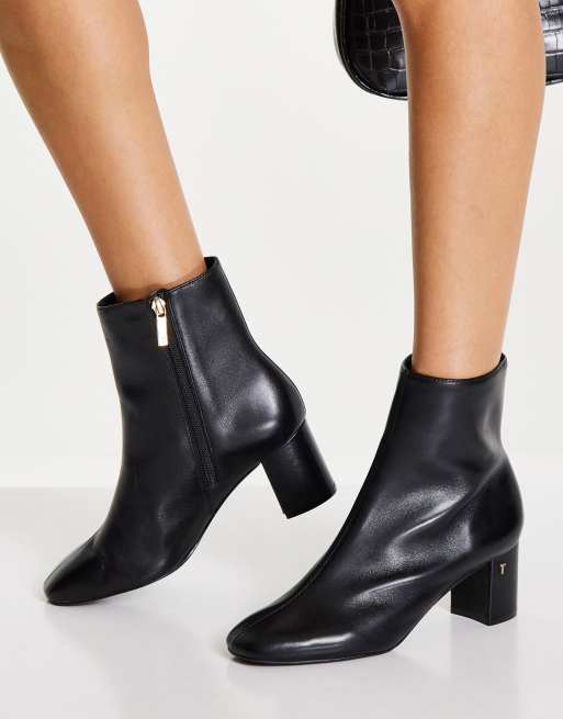 Ted Baker Neyomi leather boot in black | ASOS