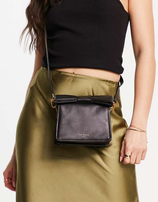 Ted Baker Niasina Bow Detail Mini Leather Crossbody Bag