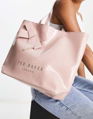 Ted Baker Nicon knot bow large icon bag in pink ASOS