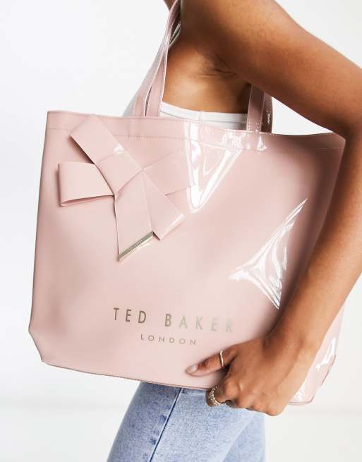 Ted Baker Nicon knot bow large icon bag in pink