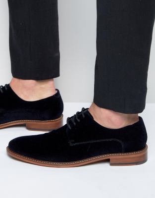 velvet derby shoes