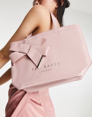 Ted Baker Nikicon bow tote bag in pink