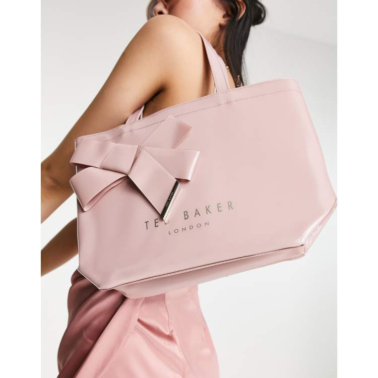 Ted Baker Nikicon bow tote bag in pink