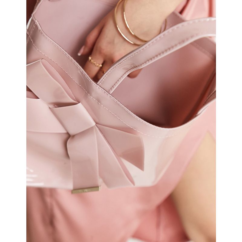 RbXnF Designer Ted Baker - Nikicon - Tote bag rosa con fiocco