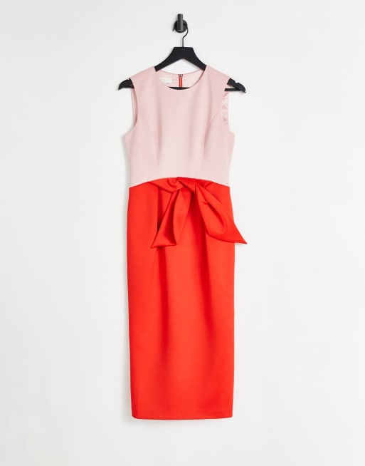 Ted baker red 2025 bow dress