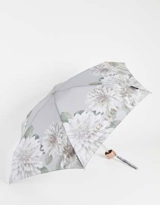 Haut Ted Baker Gris à Bordure Rayée Rose/Gris 100% Soie Taille 10 - Occasion Très Bon État