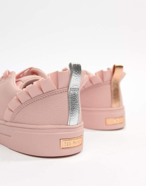 Ted baker pink sales ruffle trainers