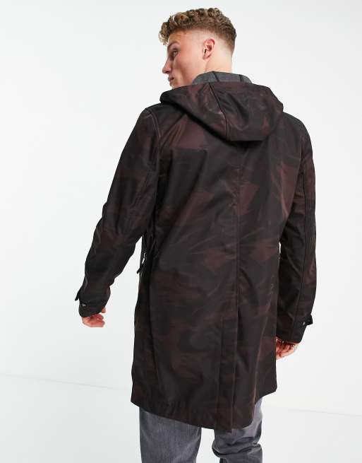 Ted Baker printed hooded mac