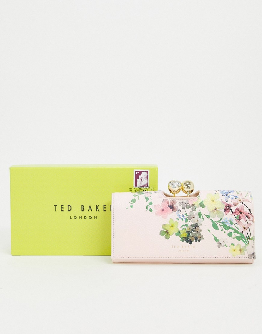 Ted Baker – Queenee – Rosa plånbok med blommönster