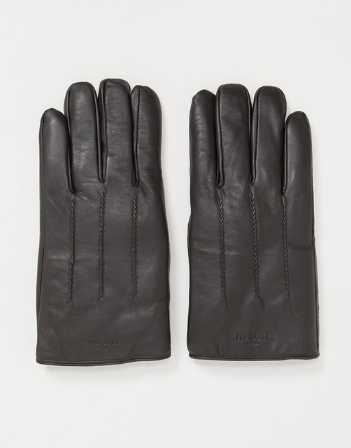 Ted Baker rainboe leather gloves