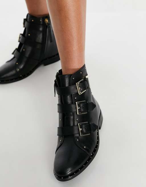 Ted Baker Ramona T bar black boot in black