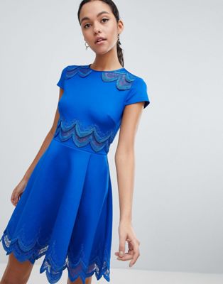 anarkali gown blue