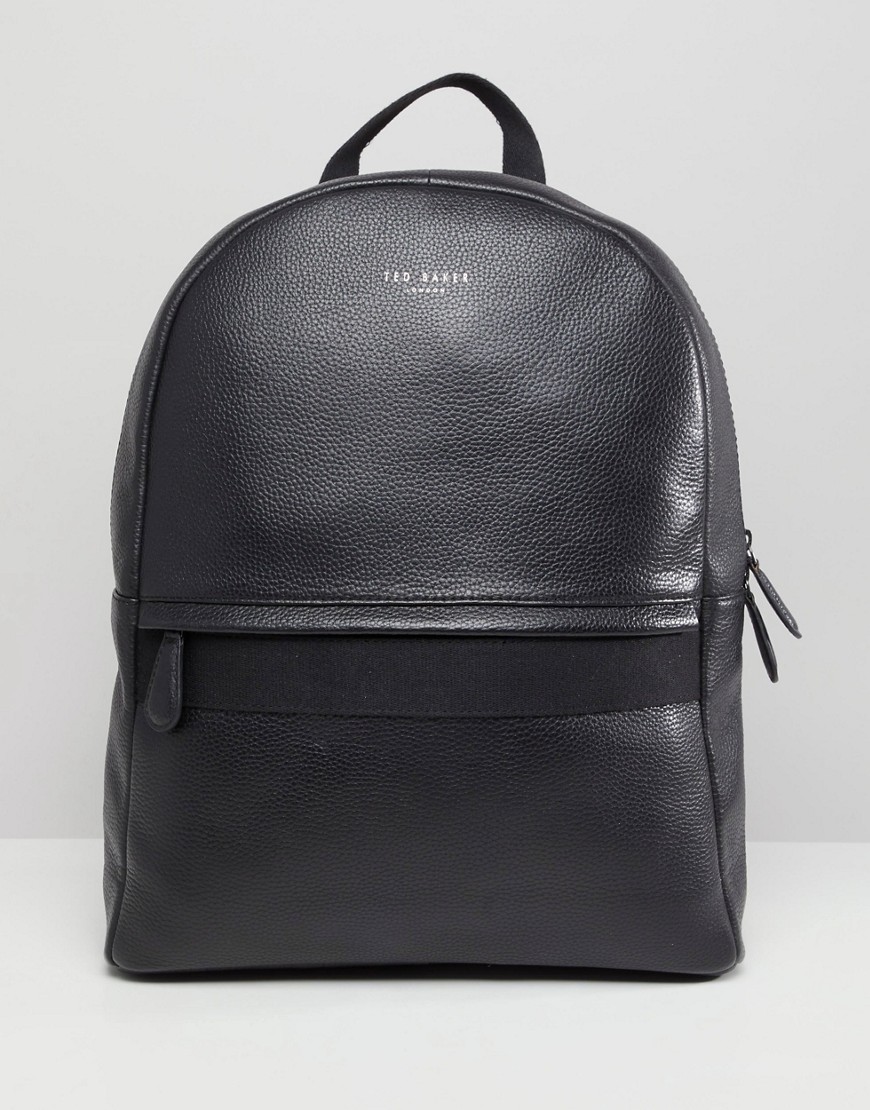 Ted Baker Rickrack backpack in leather-Black