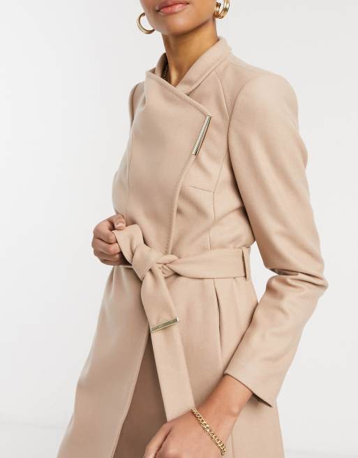 Midi wool wrap coat ted baker sale