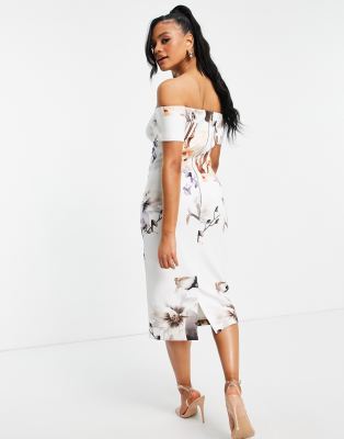 ted baker off the shoulder dress
