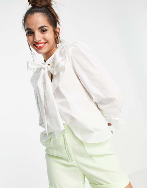 Ted Baker - Samala - Camicia bianca con fiocco sul davanti