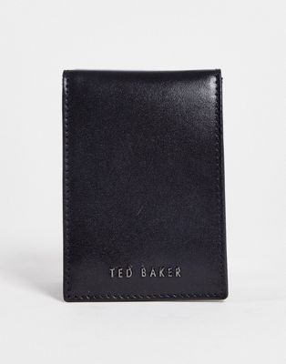 Ted Baker sammey leather folded cardholder in black