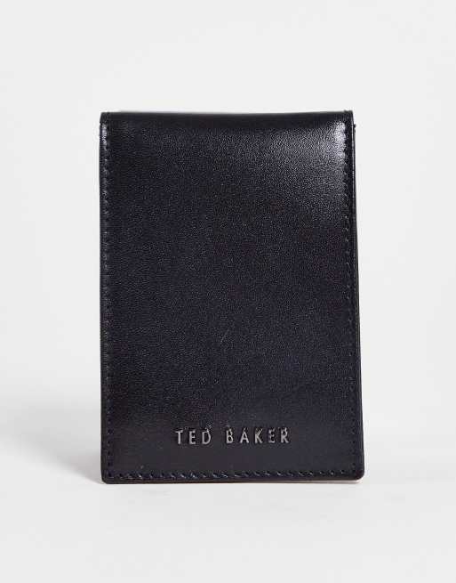 Ted Baker - Sammey - Sort foldet kortholder i læder