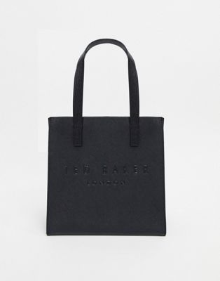 Ted Baker seacon crosshatch small icon bag in black - ASOS Price Checker