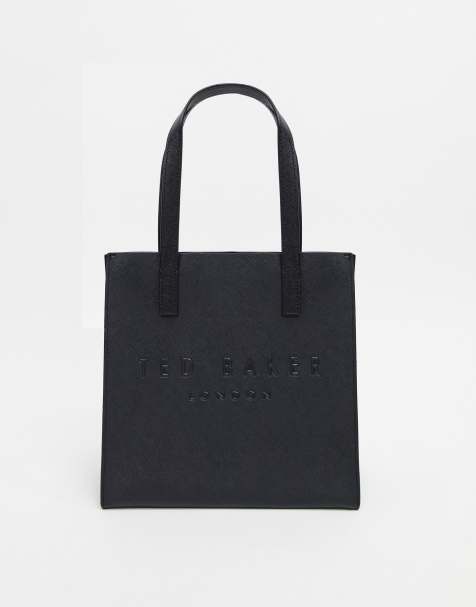 Ted Baker – Seacon – Einkaufstasche mit Kreuzschraffur und kleinem Markenzeichen