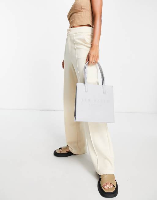 Ted Baker – Seacon – Grå liten väska med crosshatch-mönster